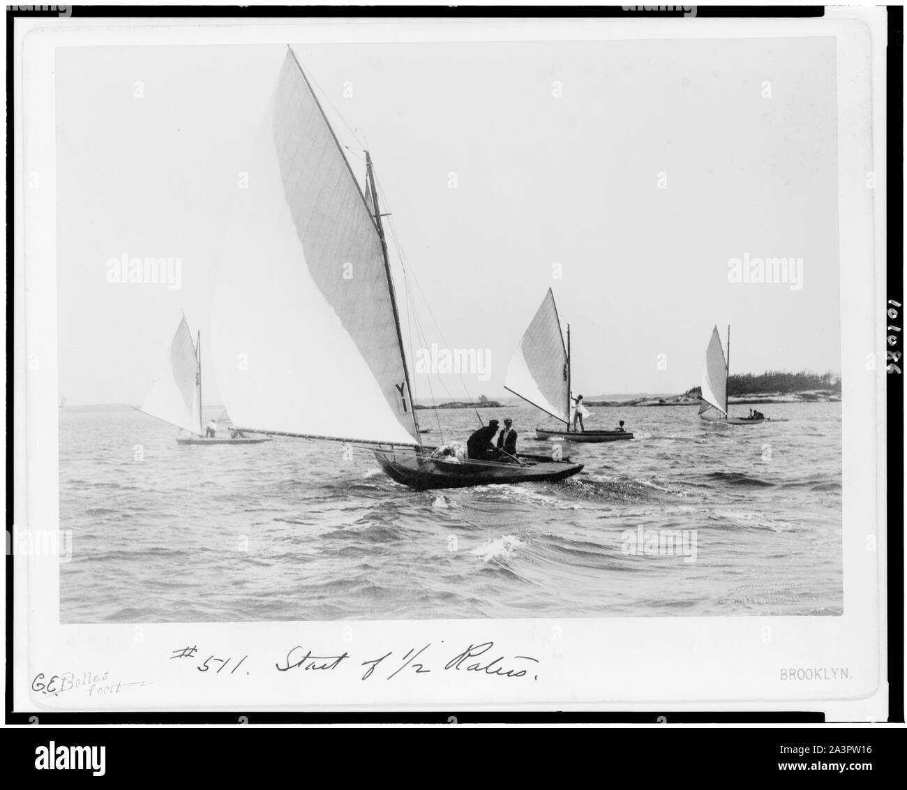 Start von 1/2 Bewerter/Bolles fecit, Brooklyn. Stockfoto