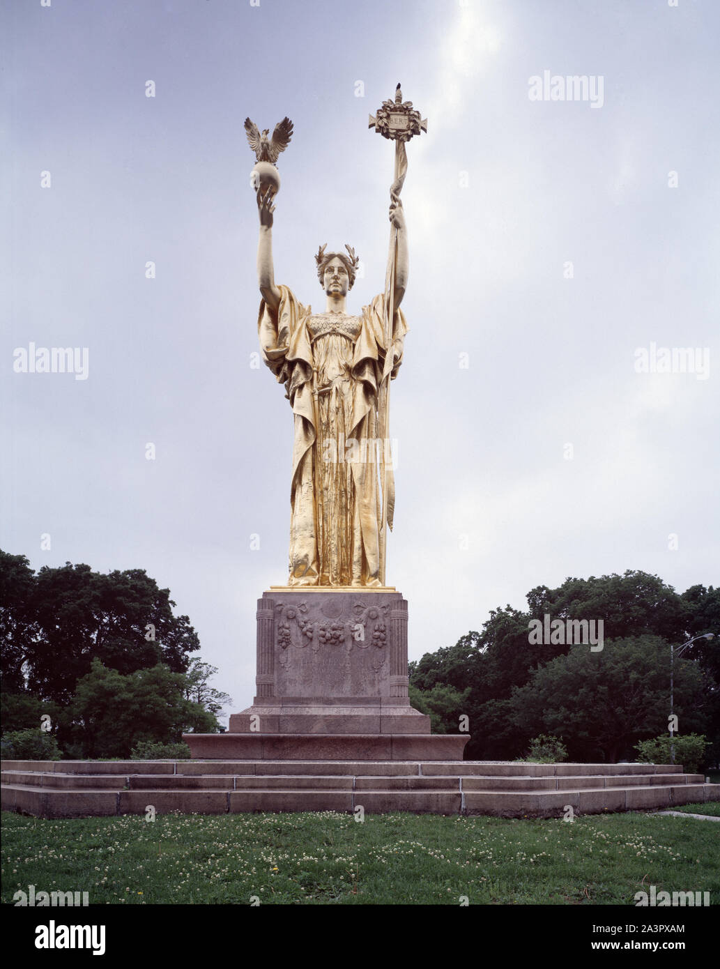 Statue Republik für Columbian Exposition der Welt, Chicago, Illinois Stockfoto