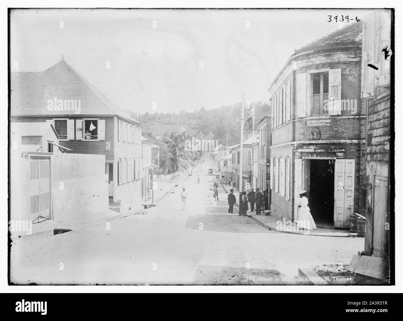 Straße in Charlotte Amalie, St. Thomas Stockfoto