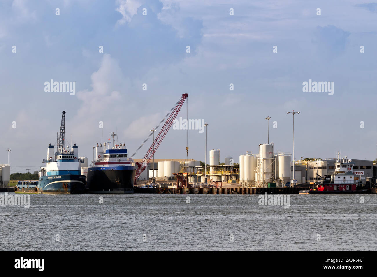 Der Hafen von Galveston, Texas, USA Stockfoto