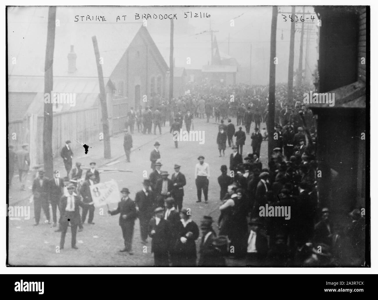 Streik bei Braddock, 5/2/16 Stockfoto