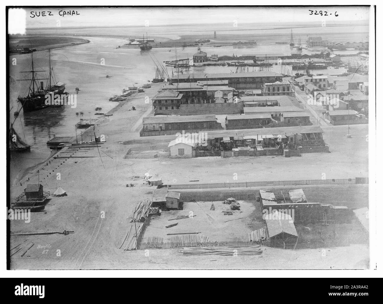 Suez-Kanal Stockfoto