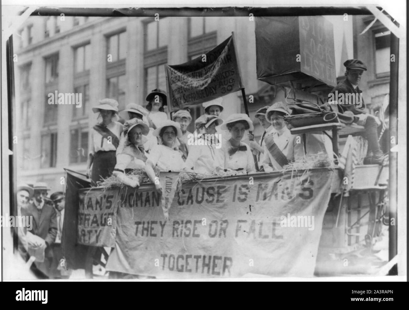 Suffragetten reiten schweben... New York Fair, Yonkers Stockfoto