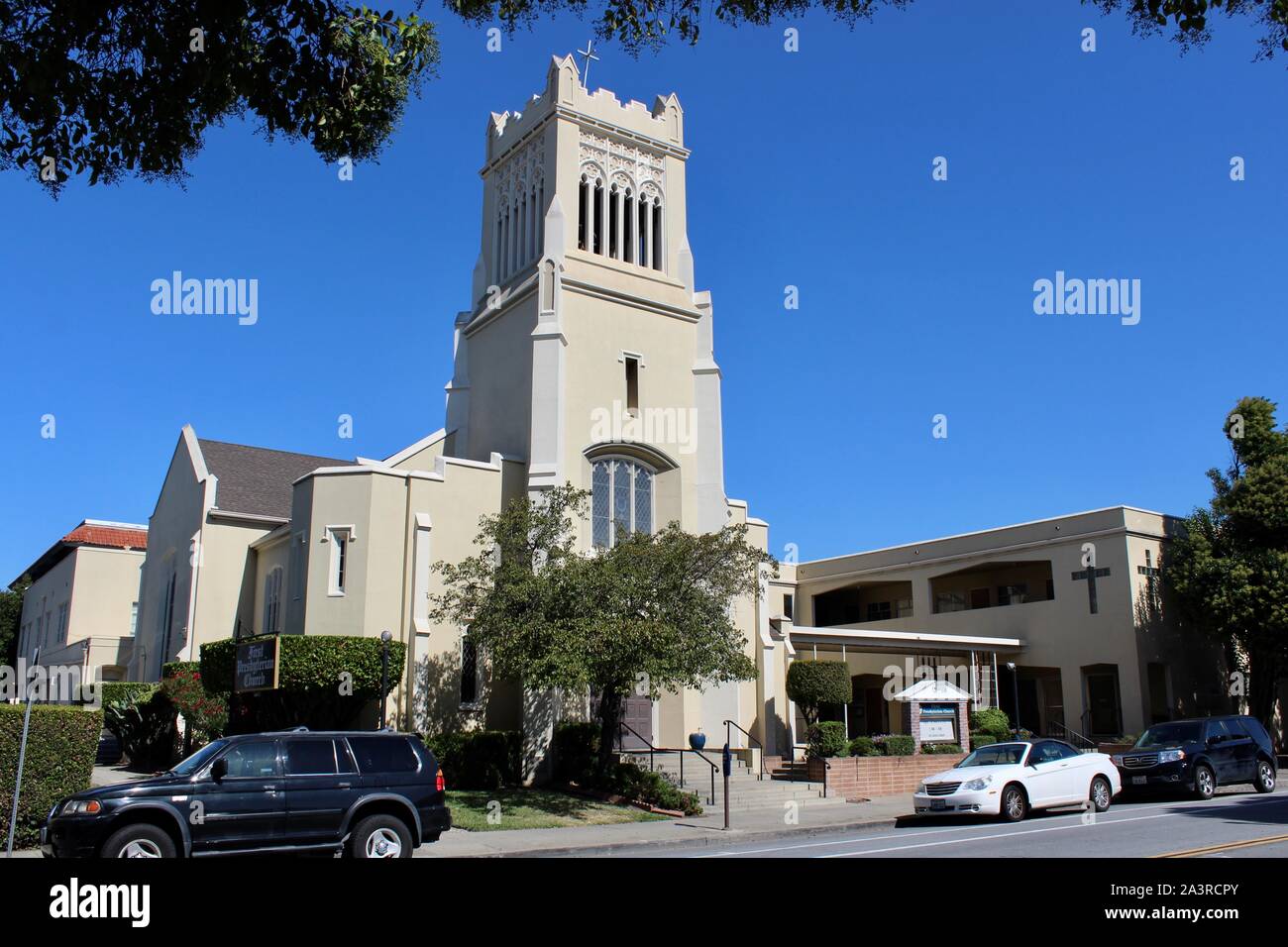 First Presbyterian Church, San Leandro, Kalifornien Stockfoto