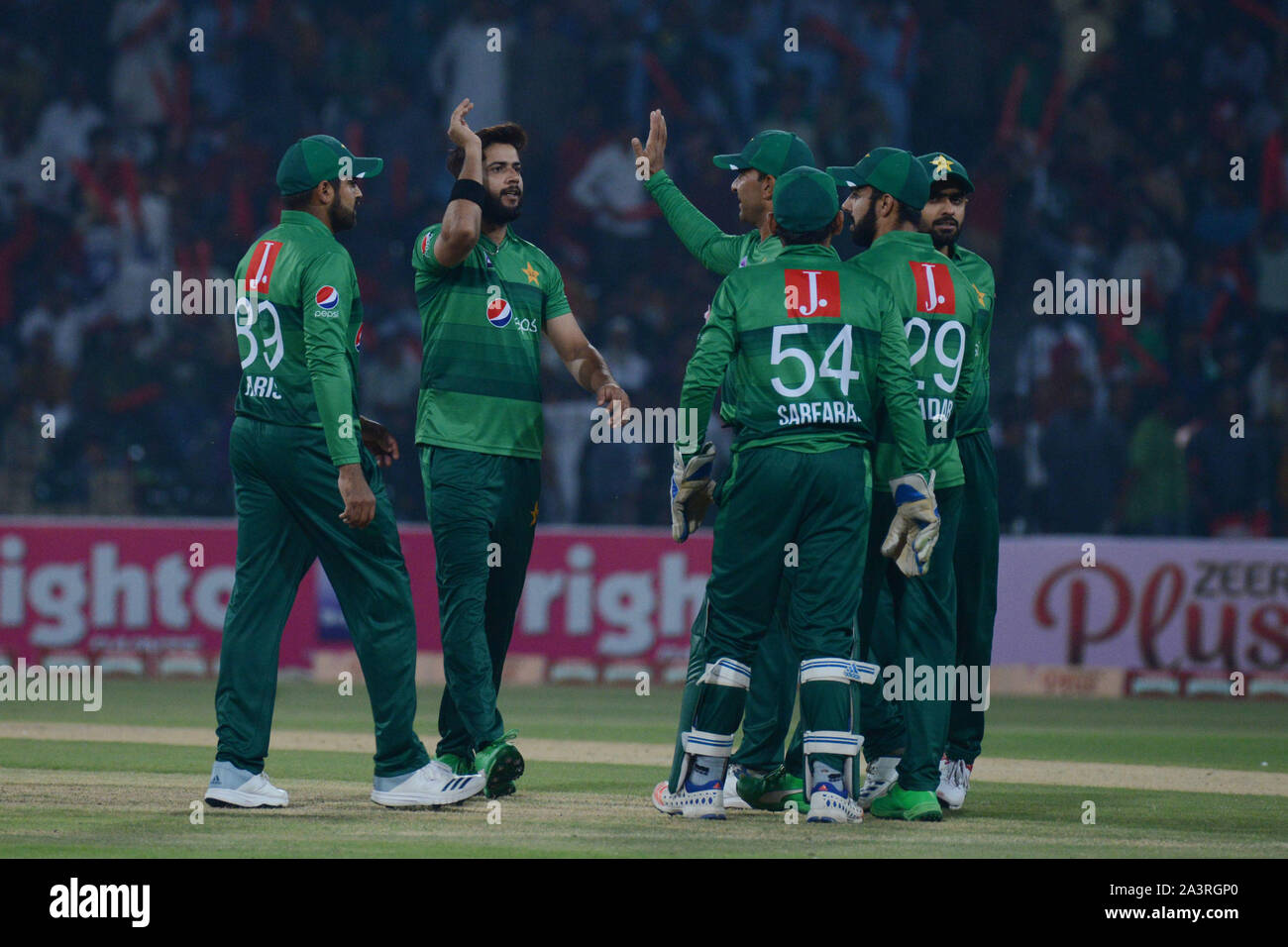 Lahore, Pakistan. 09 Okt, 2019. Ein Blick auf die dritte und letzte