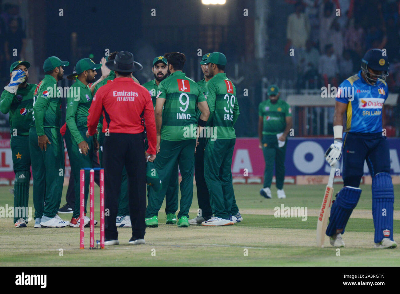 Lahore, Pakistan. 09 Okt, 2019. Ein Blick auf die dritte und letzte