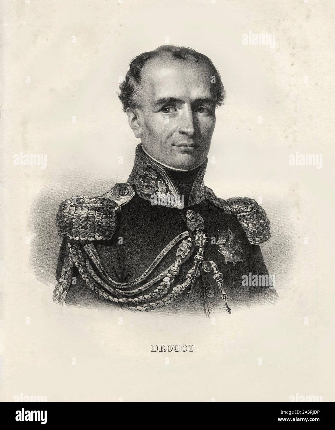 Allgemeine Antoine Drouot, Comte Drout (1774 - 1847) war ein französischer Offizier, der in der Französischen Revolution und der Napoleonischen Kriege geführt. Drouot ist eine von einer Stockfoto