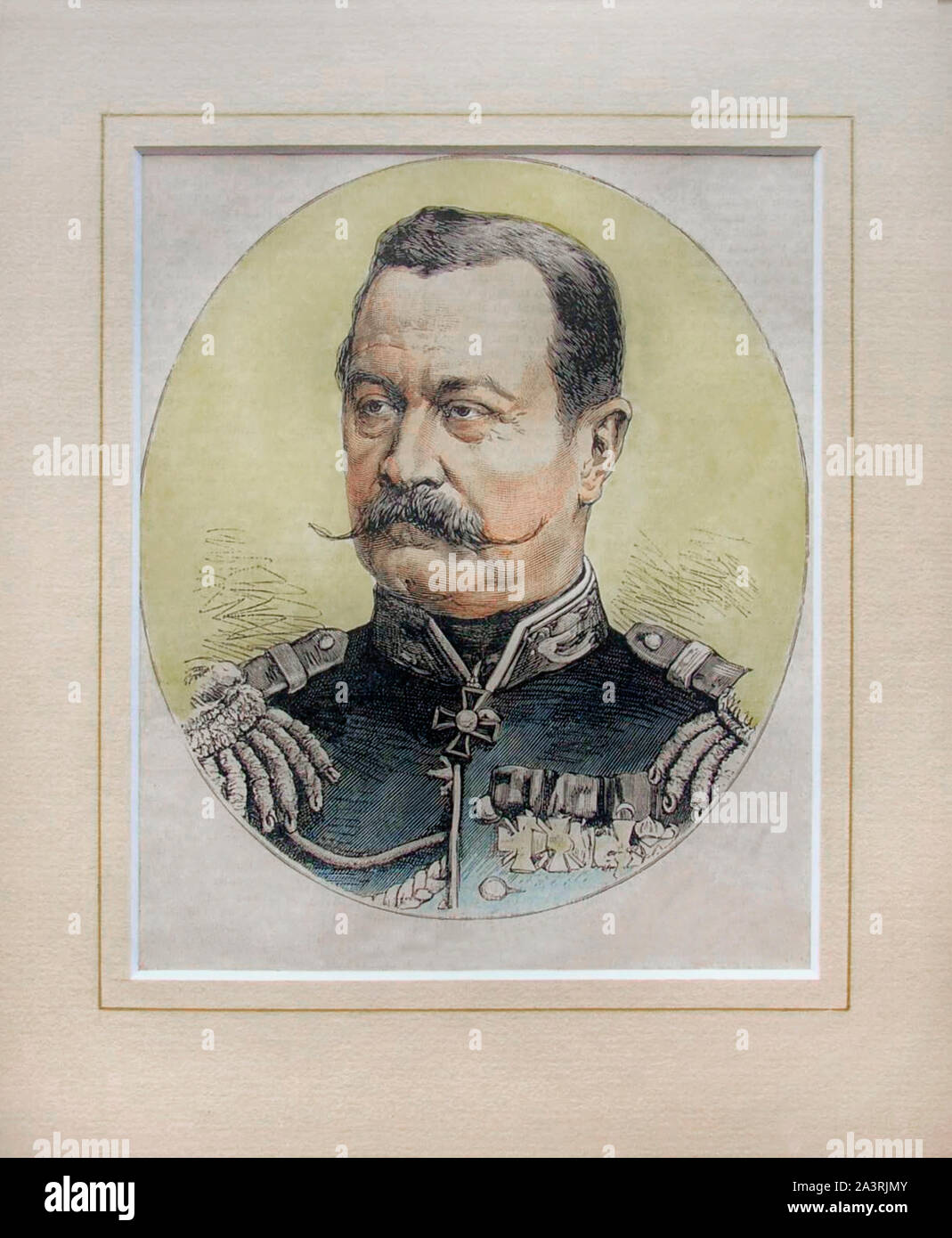Nikolai Wladimirowitsch Mezentsov (1827-1878) war ein russischer Staatsmann, Adjutant General (1871) und Mitglied des Staatsrates der kaiserlichen Russland (18. Stockfoto
