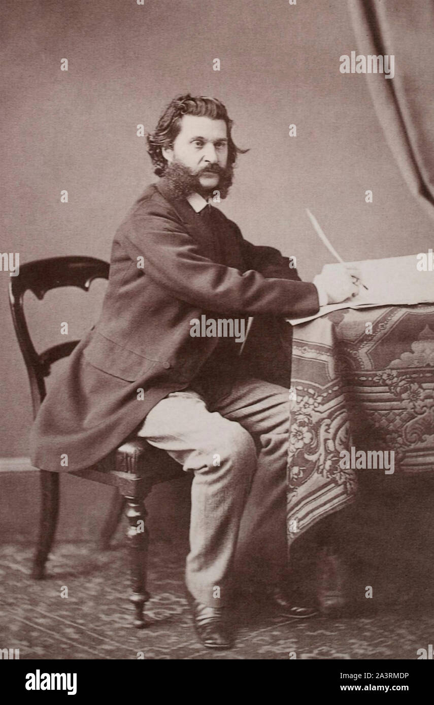 Johann Strauss II (1825-1899), auch als Johann Strauss jr., der Jüngere, der Sohn, der Sohn von Johann Strauss I, war ein österreichischer Komponist von Licht mu bekannt Stockfoto