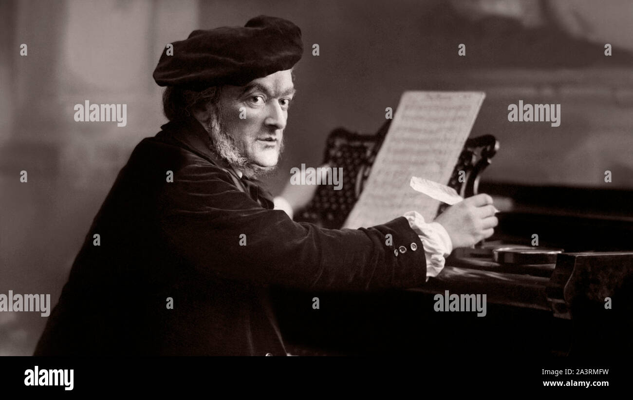 Wilhelm Richard Wagner (1813-1883) war ein deutscher Komponist, Regisseur, Polemiker, und Dirigent, der vor allem für seine Opern bekannt ist. Stockfoto