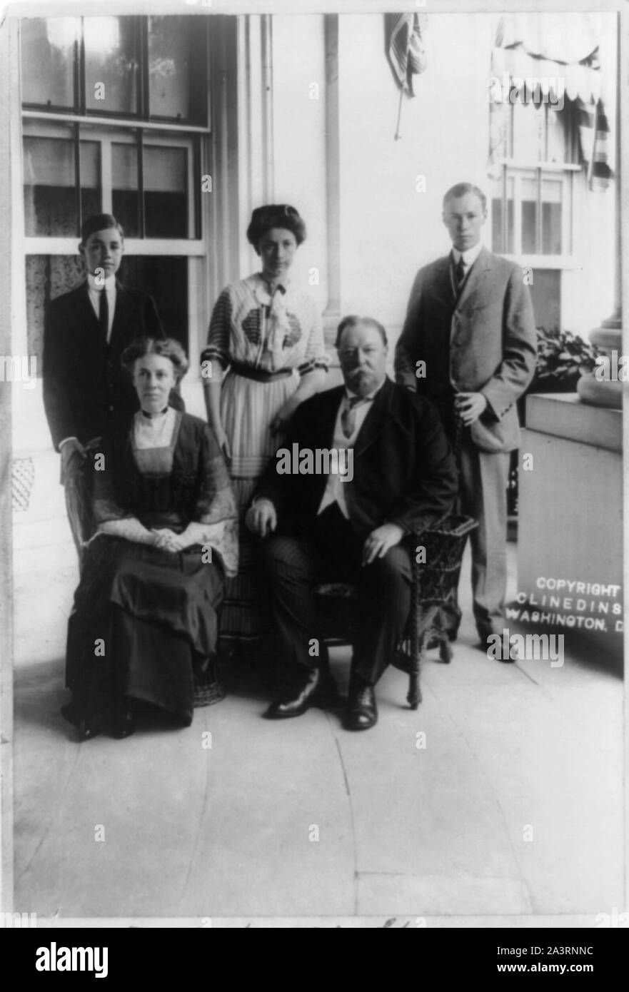 Taft Familie Gruppe, Silberhochzeit, 18. Juni 1911 Stockfoto
