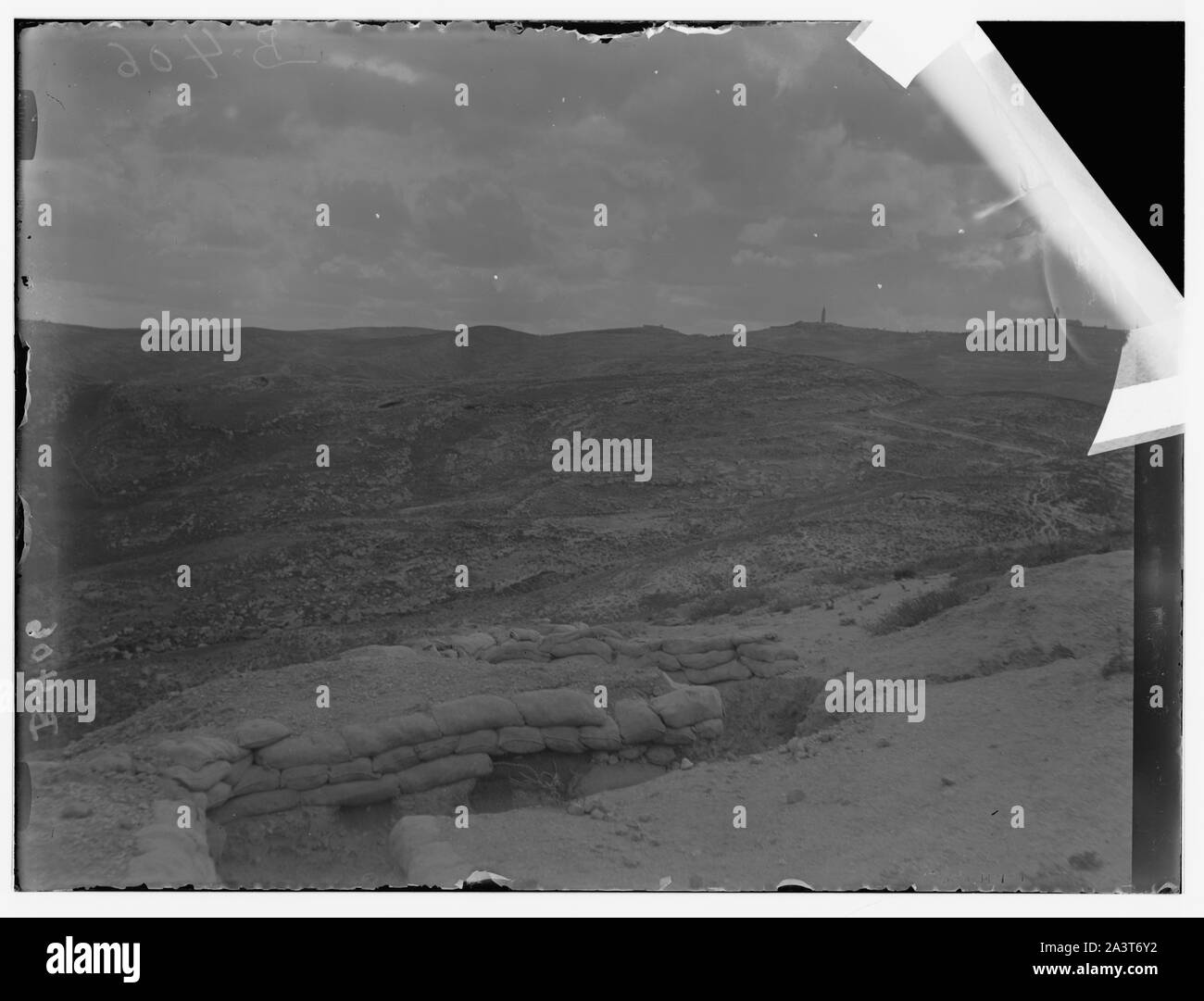El-Ful battlefield etc. Stacheldraht Verstrickungen, östlich von Olivet Weiterempfehlen Stockfoto