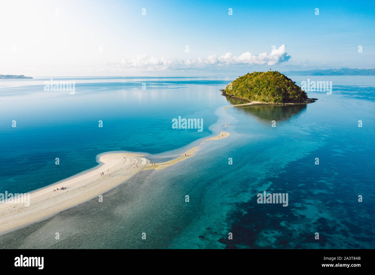 Spektakulärer Strand auf den Philippinen Stockfoto