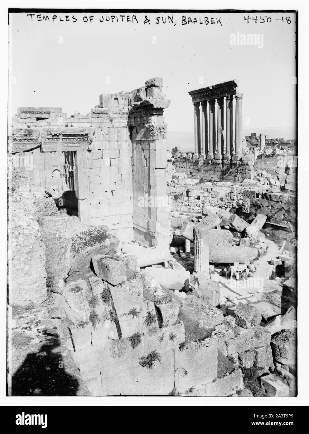 Tempel des Jupiter & Sonne, Baalbek Stockfoto