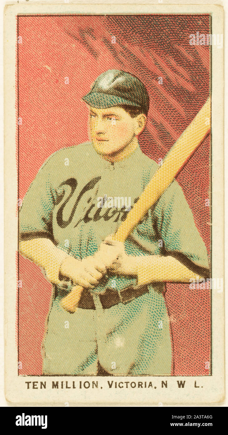 Zehn Millionen, Victoria Team, Baseball card Portrait Stockfoto