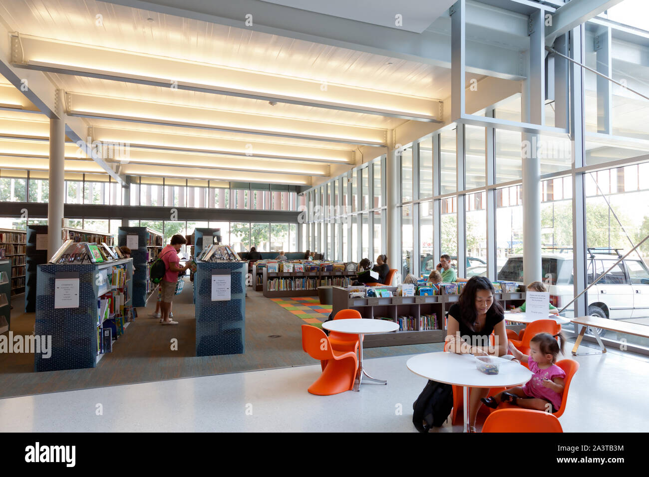 Tenley-Friendship Zweig der D.C. Public Library, 4450 Wisconsin Ave., N.W., Washington, D.C Stockfoto