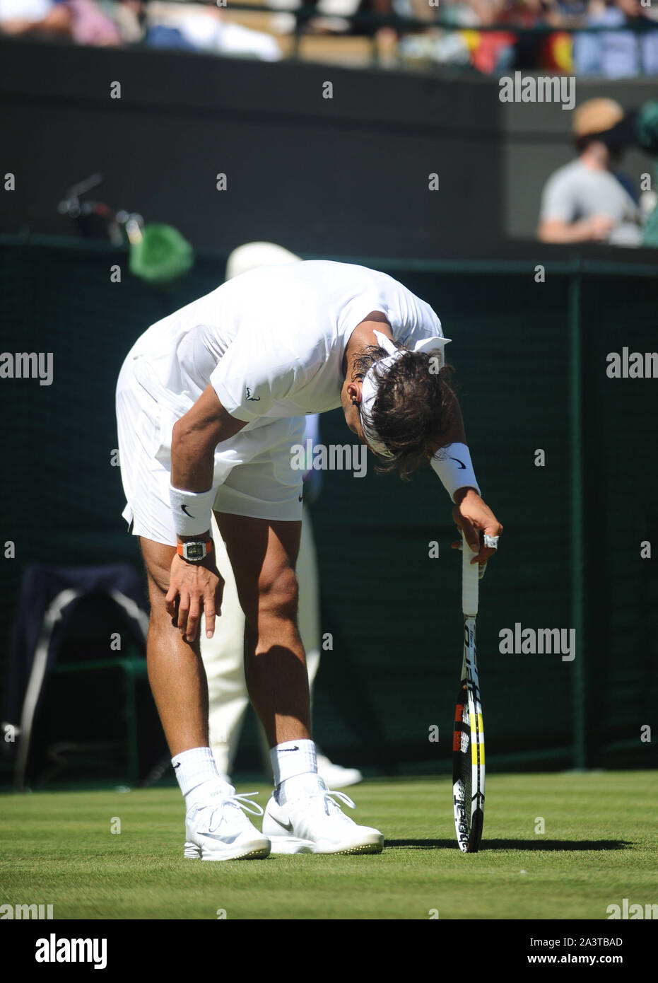 Foto muss Gutgeschrieben © Kate Grün/Alpha Presse 079819 30/06/2015 Rafael Nadal in Wimbledon Tennis Championships 2015 in London Stockfoto