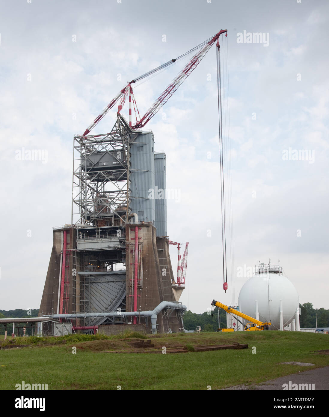 Testing Plattform, Redstone Arsenal, Huntsville, Alabama Stockfoto