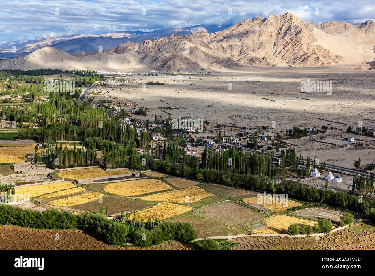 Blick auf Indus Tal im Himalaya Stockfoto