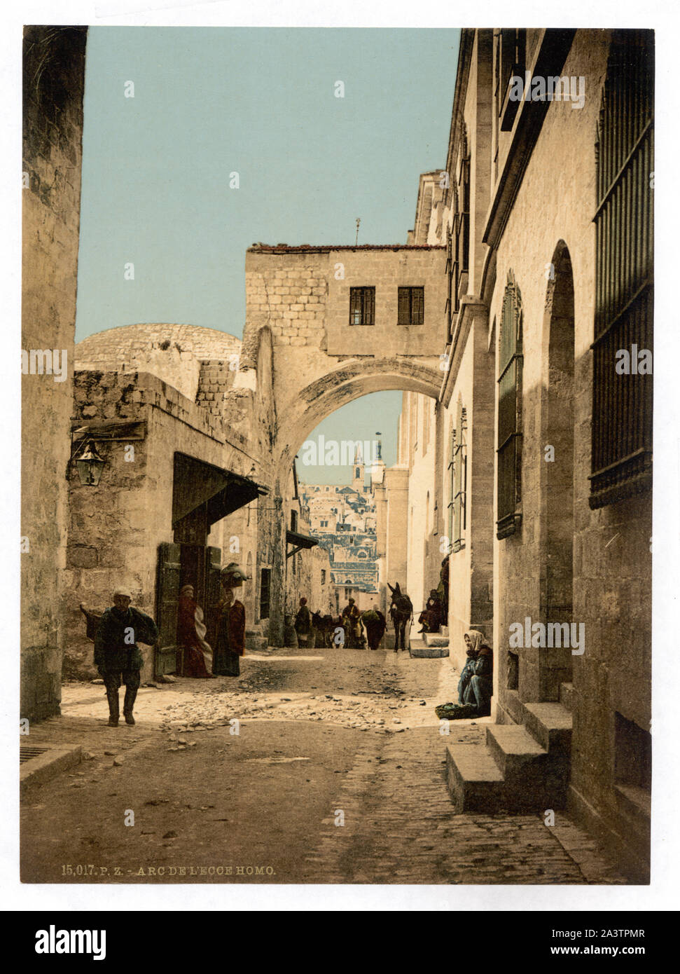 Der Bogen von Ecce Homo, Jerusalem, Heiliges Land Stockfoto