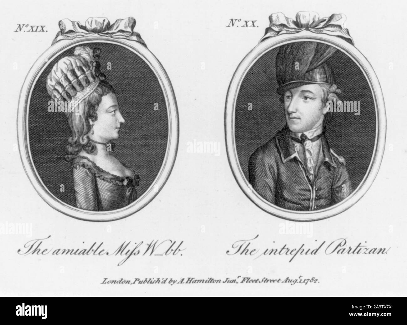 Die liebenswerten Miss W-bb [und] die Intrepid partizan Stockfoto