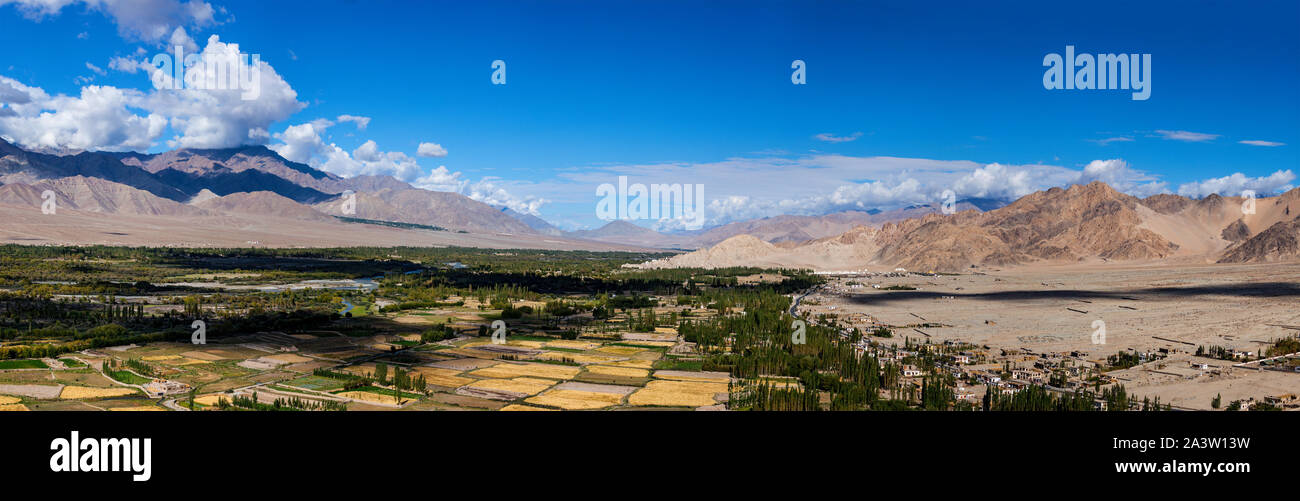 Panorama der Indus Tal im Himalaya Stockfoto