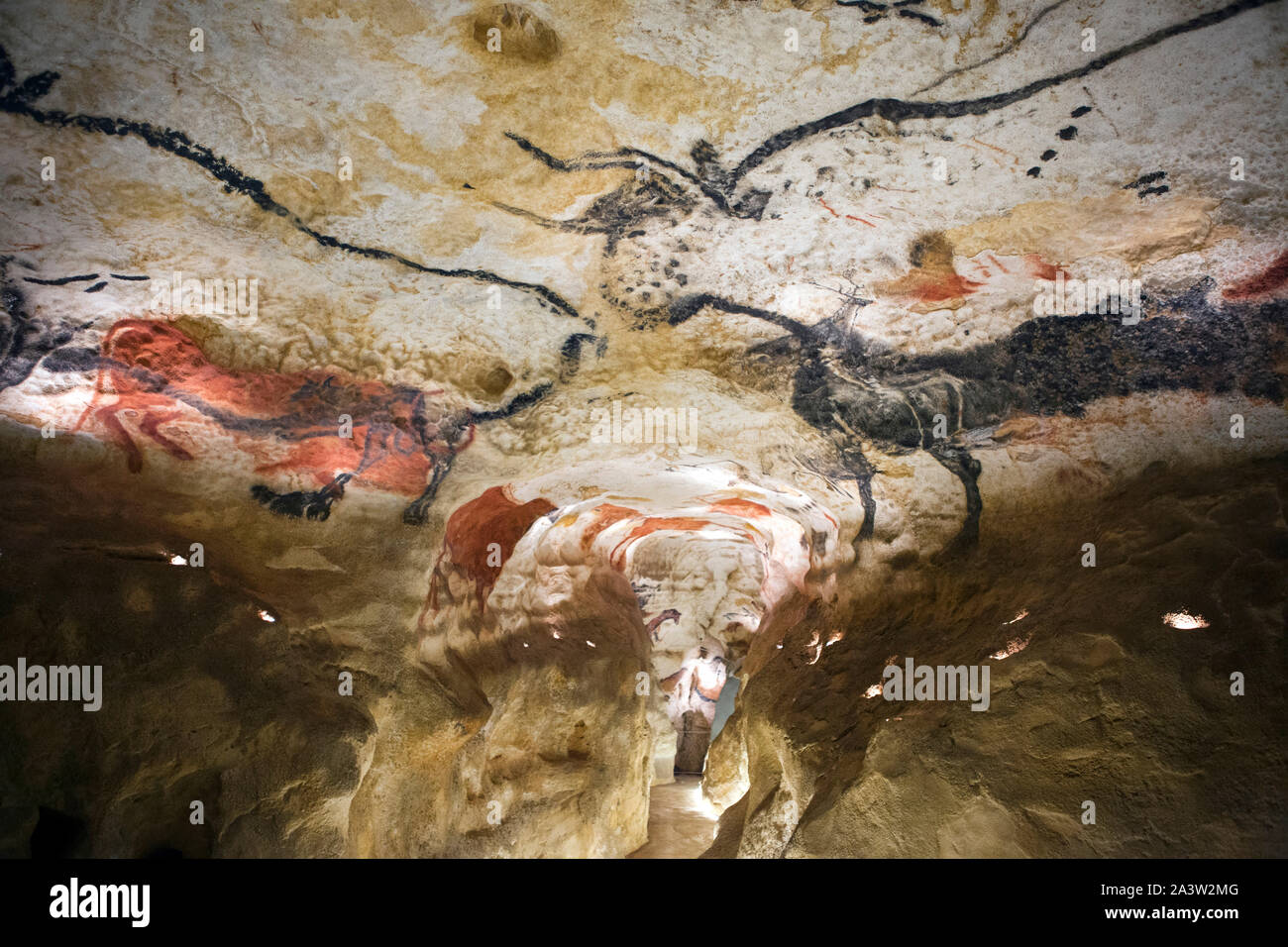 Montignac Lascaux IV - Internationales Zentrum für die Höhle Kunst Ende funktioniert. Eine fast vollständige Kopie der ursprünglichen Höhle (2016/10/24) Stockfoto
