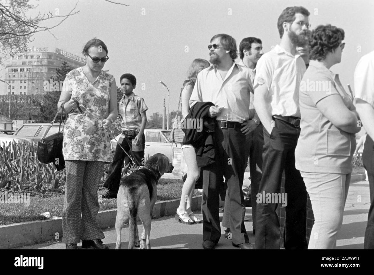 Straßenszenen in Niagara Falls, Ontario, Kanada, um 1967. Blick auf die Straße in Niagara Falls, Ontario, Kanada, um 1967. Stockfoto