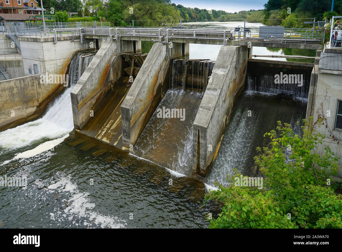 Marian und Stausee in Thornbury, Ontario, Kanada, Nordamerika Stockfoto