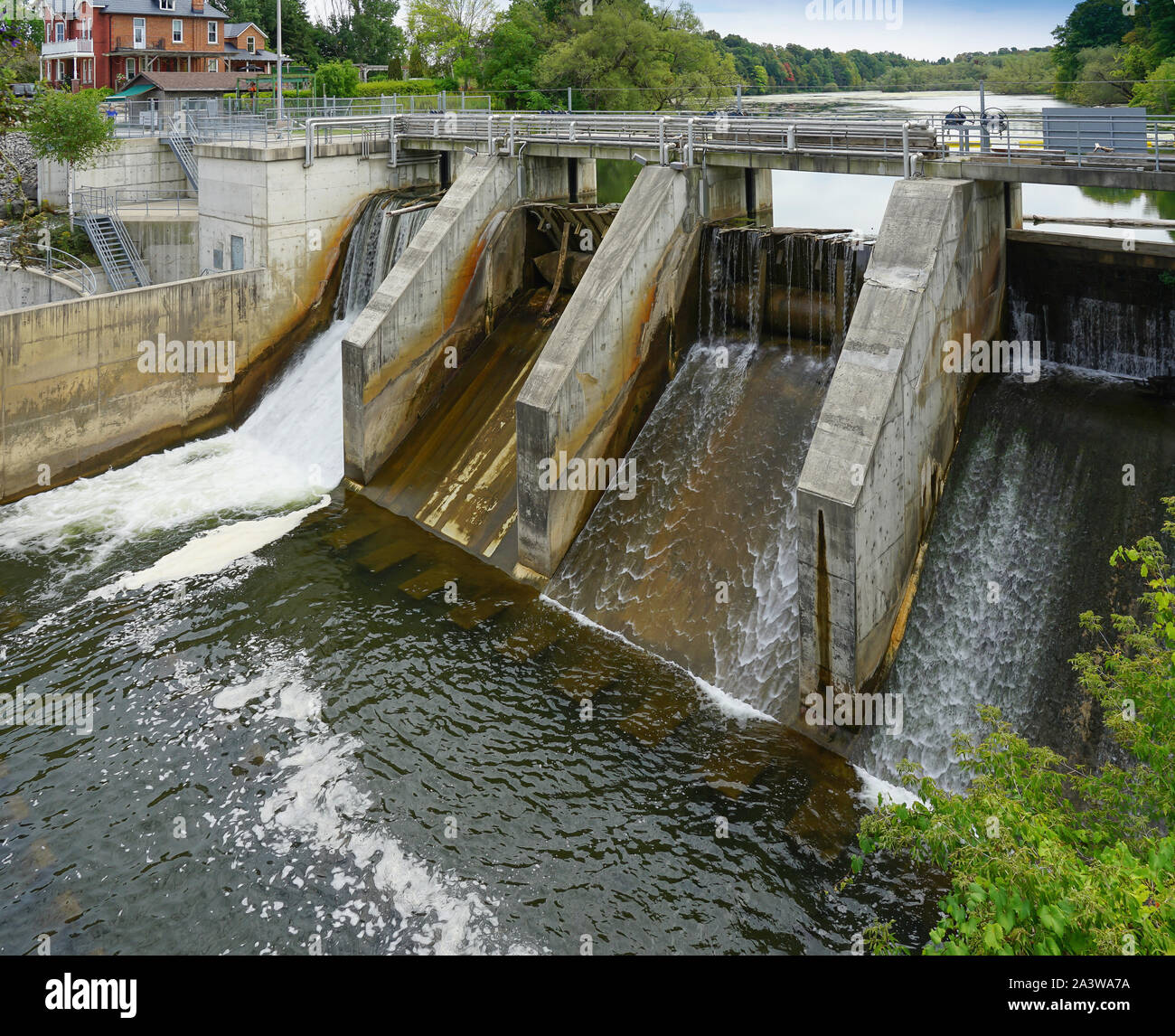 Marian und Stausee in Thornbury, Ontario, Kanada, Nordamerika Stockfoto