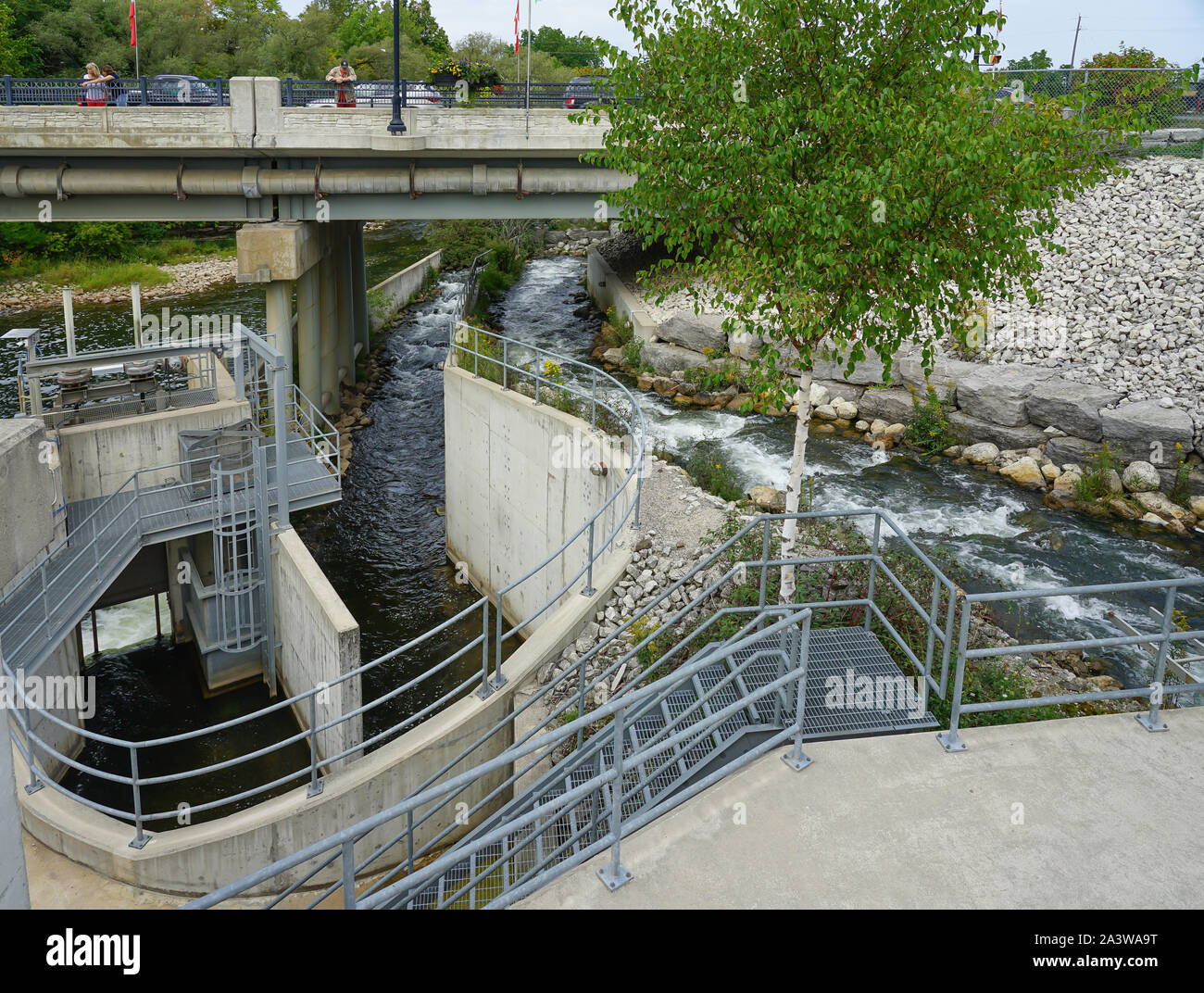 Marian und Stausee in Thornbury, Ontario, Kanada, Nordamerika Stockfoto