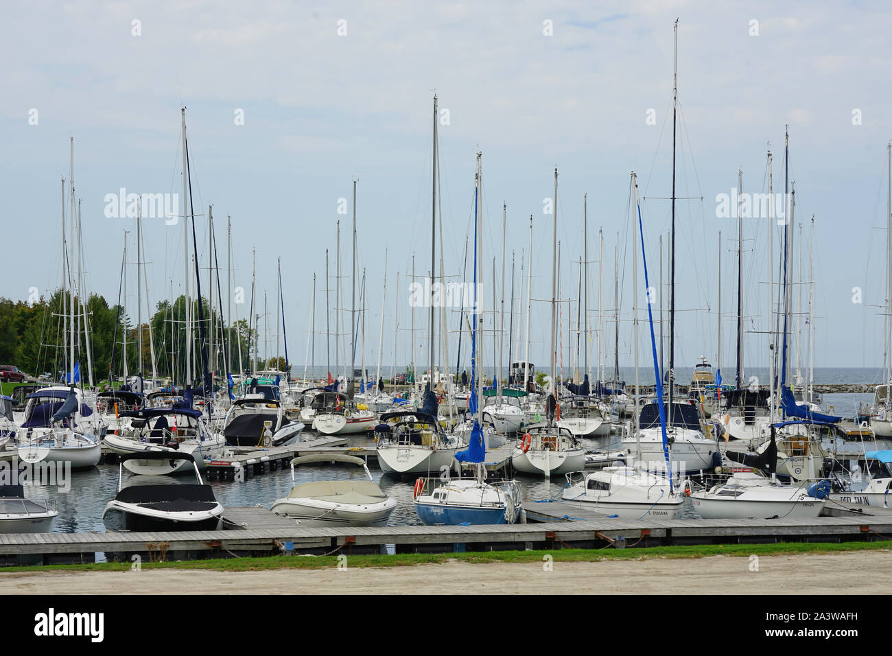 Marian und Stausee in Thornbury, Ontario, Kanada, Nordamerika Stockfoto