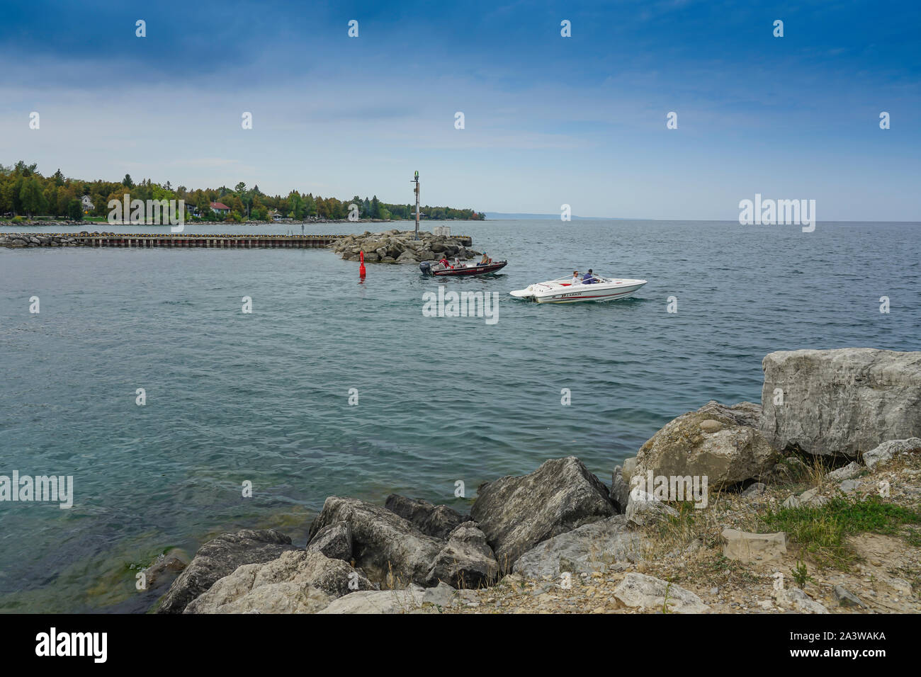Marian und Stausee in Thornbury, Ontario, Kanada, Nordamerika Stockfoto