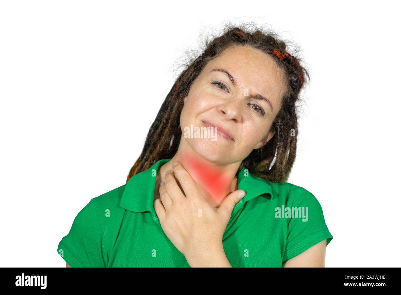 Komisches Gefühl Im Hals Beim Schlucken www.alamy.de