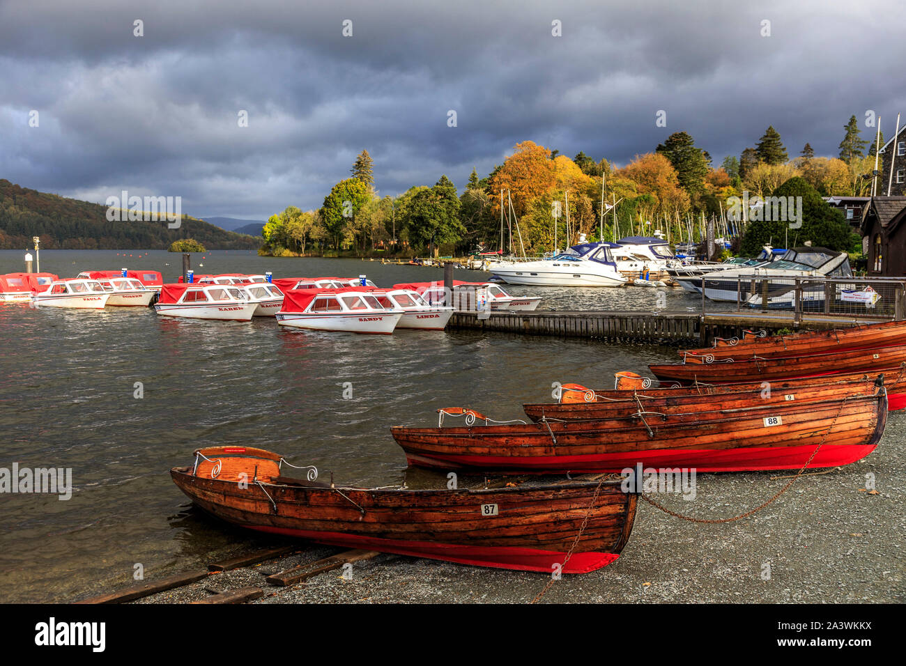 Bowness on Windermere, Lake District National Park, Cumbria, England, UK gb Stockfoto