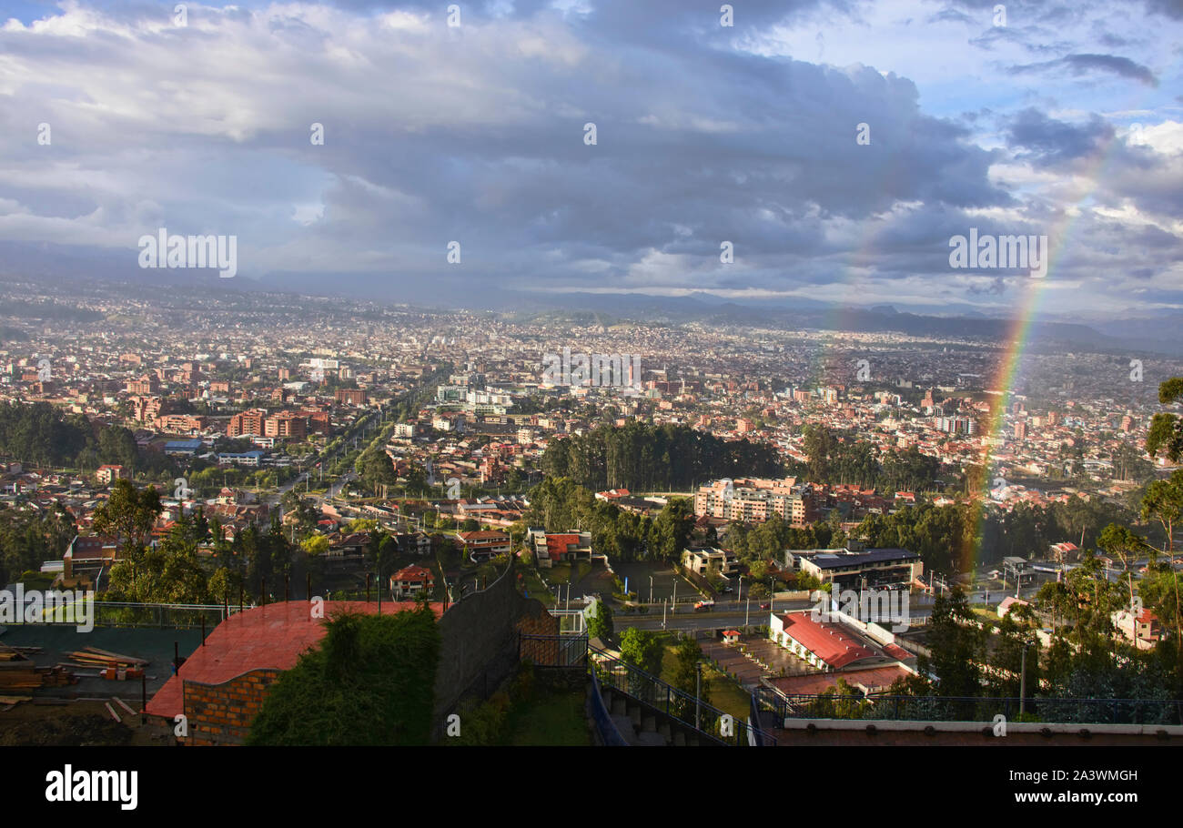 Schönen Regenbogen, Cuenca, Ecuador Stockfoto