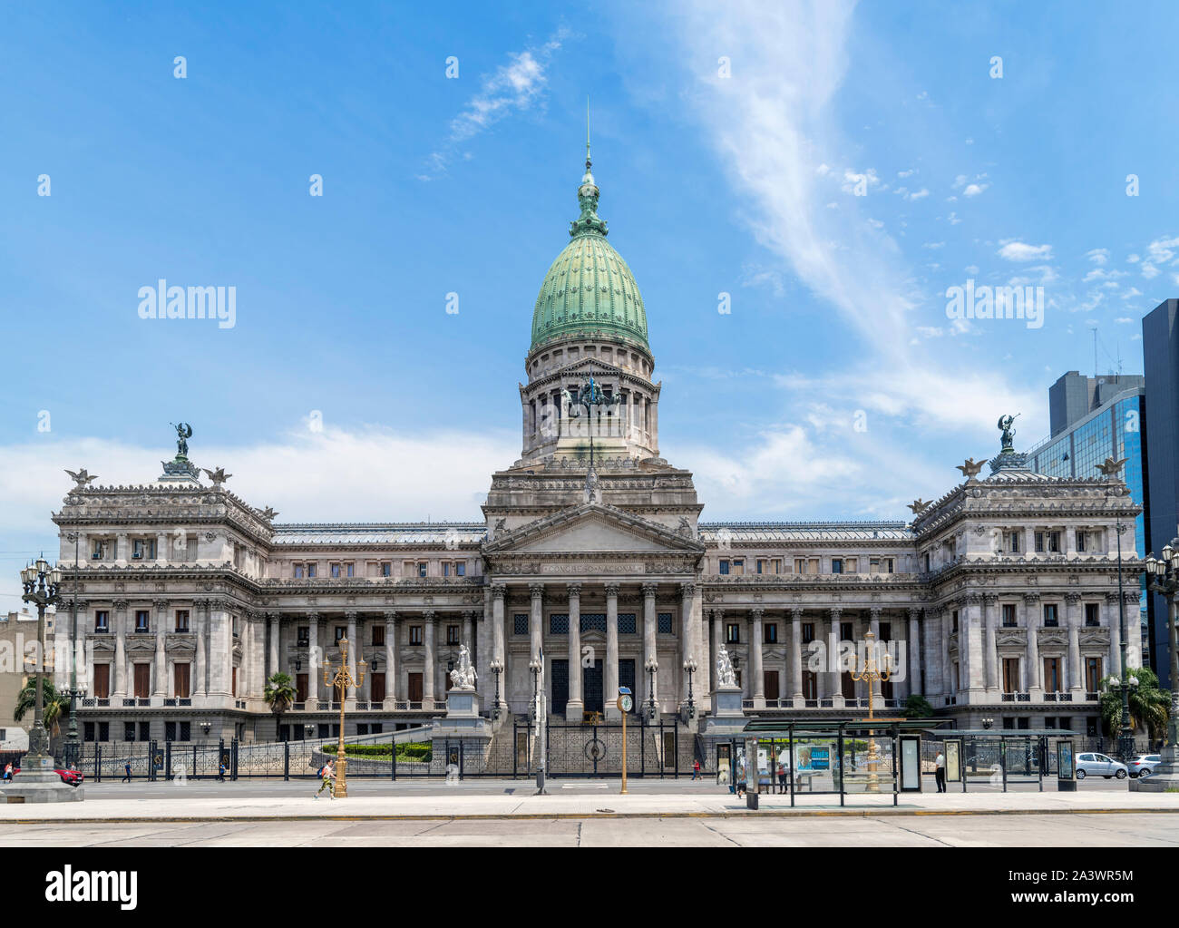 Palacio del Congreso (Kongress Palast), Plaza del Congreso, Buenos Aires, Argentinien Stockfoto