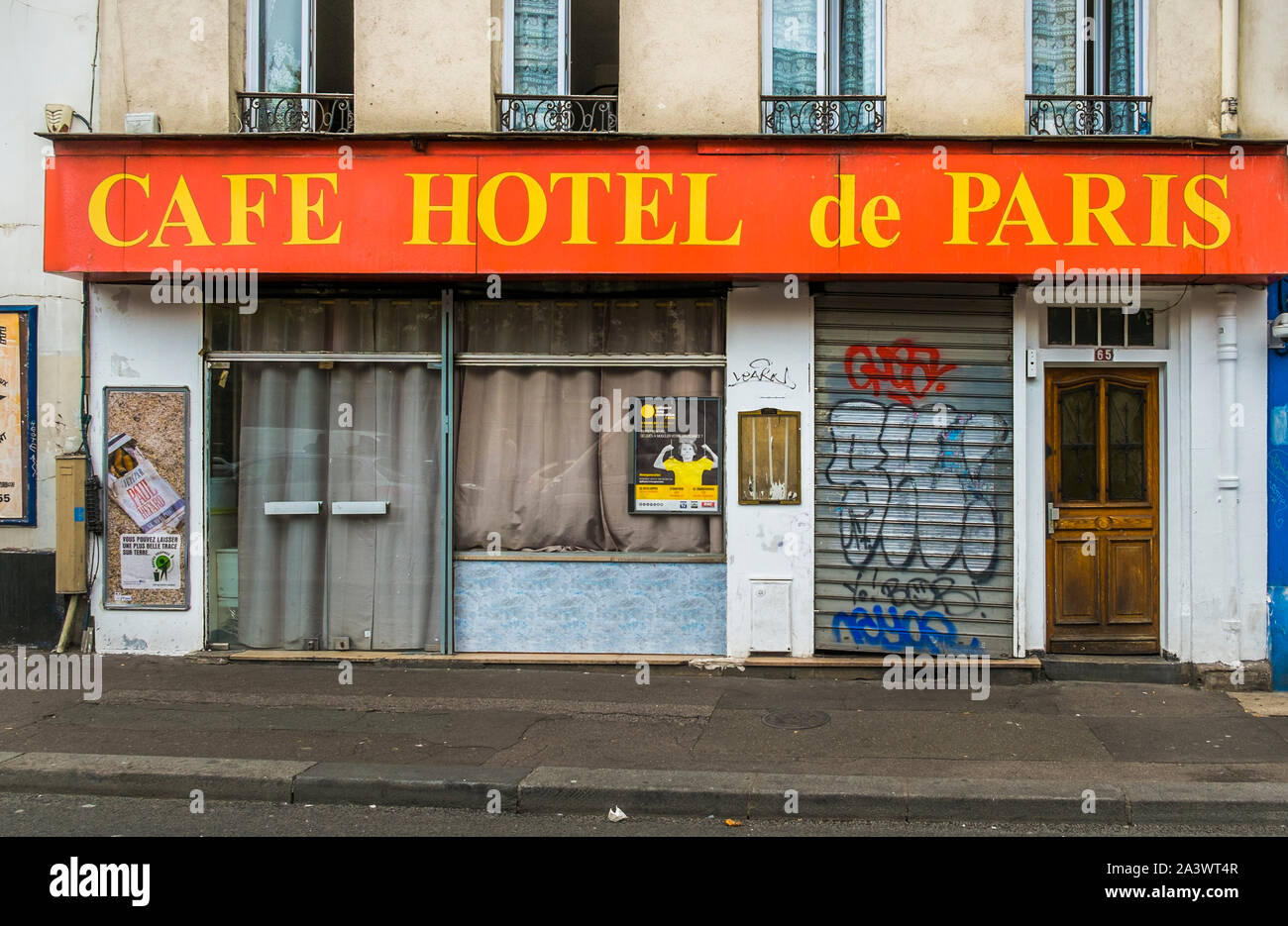 Cafe Hotel de Paris, Ansicht von außen Stockfoto