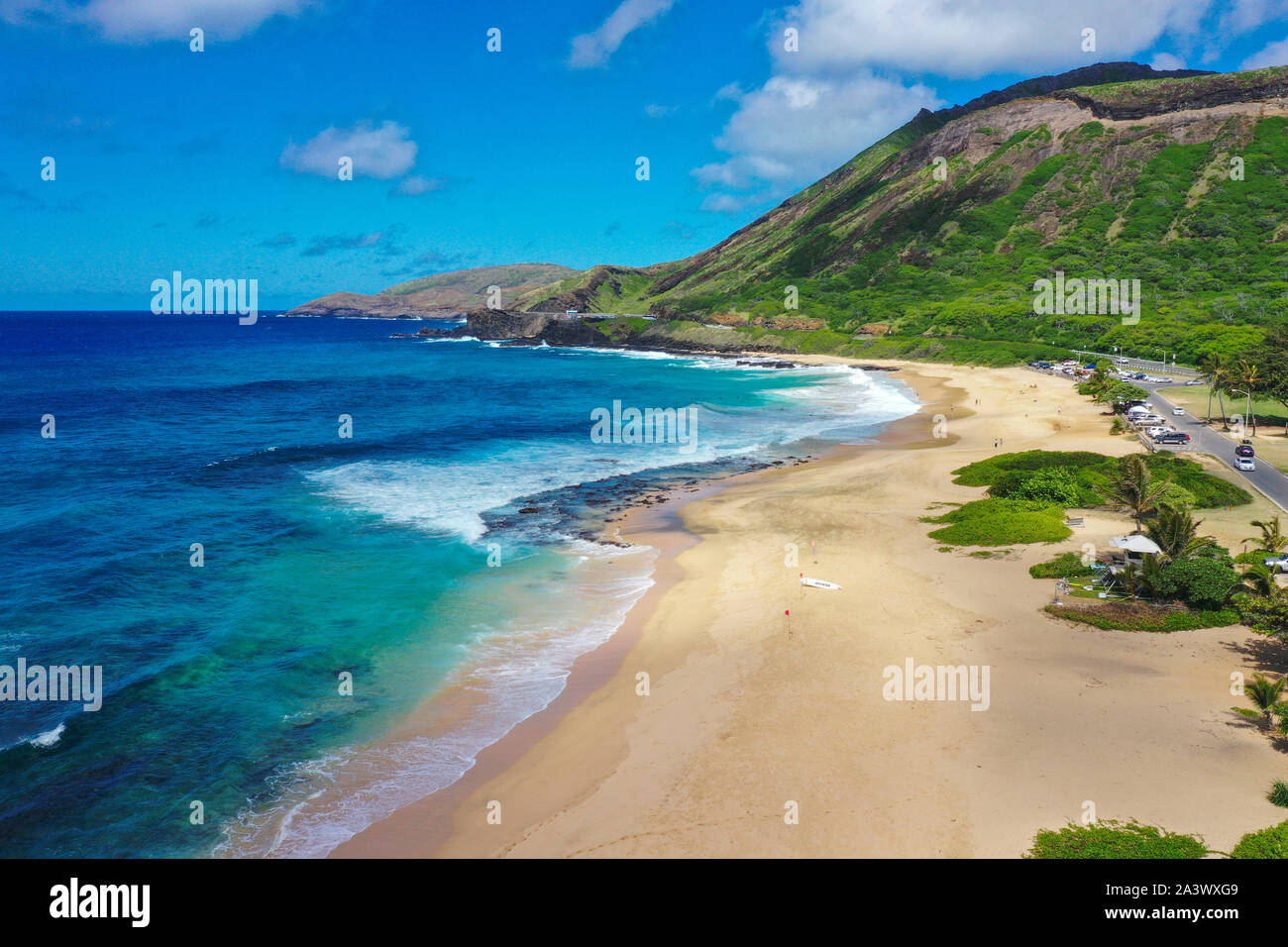 Sandstrand, Hawaii Kai, Honolulu, Oahu, Hawaii Stockfoto