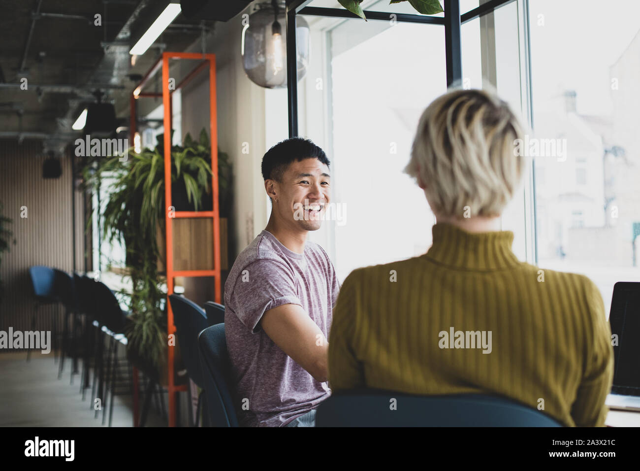 Freunde Kaffee zusammen in einem Cafe Stockfoto