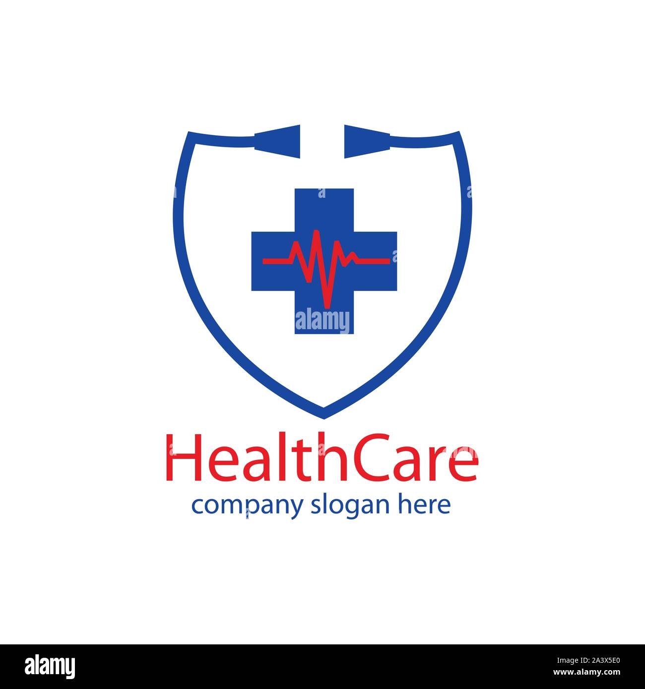 Healthcare Logo oder Symbol. Krankenhaus Logo - Vektor Stock Vektor