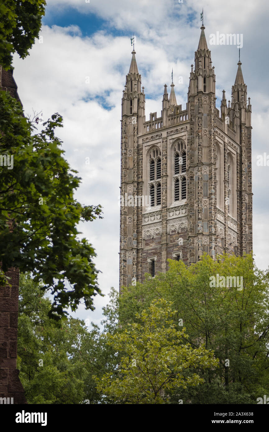 Cleveland Tower, Princeton University; Eiffy und Grün im Vordergrund Stockfoto