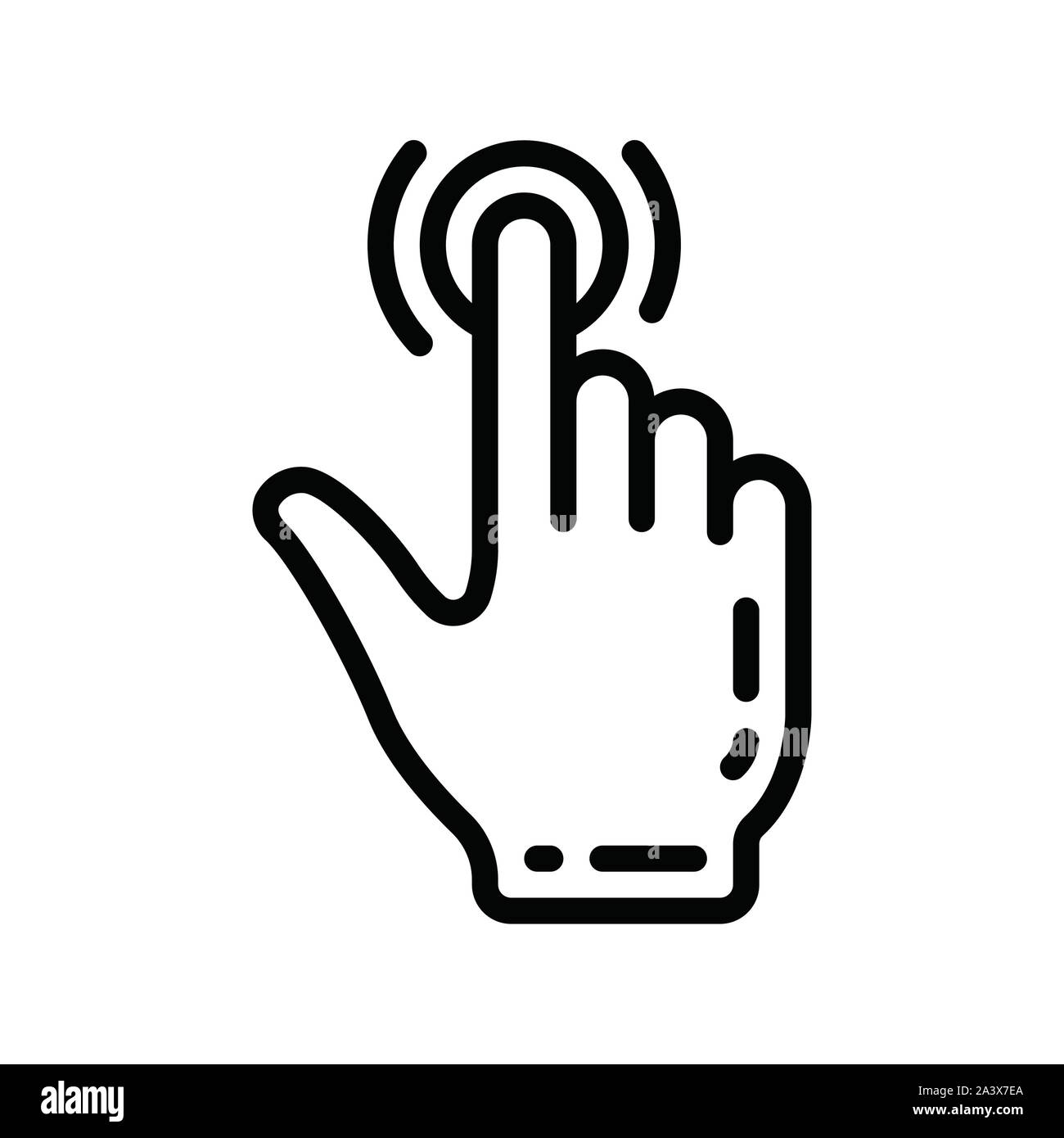 Biometrische Stanzen, Tiefziehen, Gesenkschmieden, Stanzen, Lochen, punchout, Finger ein Symbol Vektor, Finger in biometrischen Symbol Stock Vektor