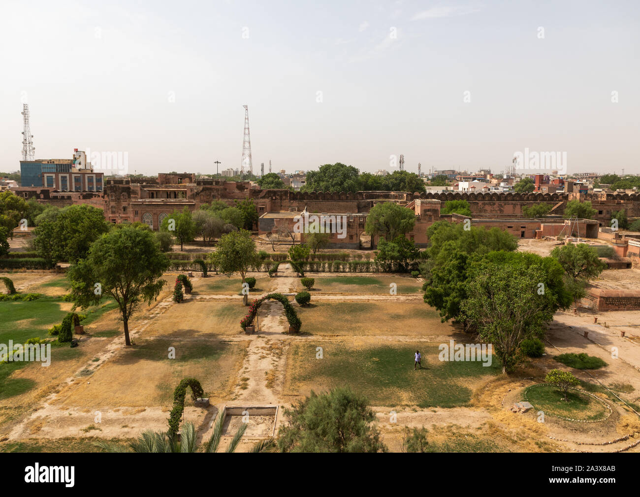 Stadtbild von Junagarh Fort, Rajasthan, Bikaner, Indien Stockfoto