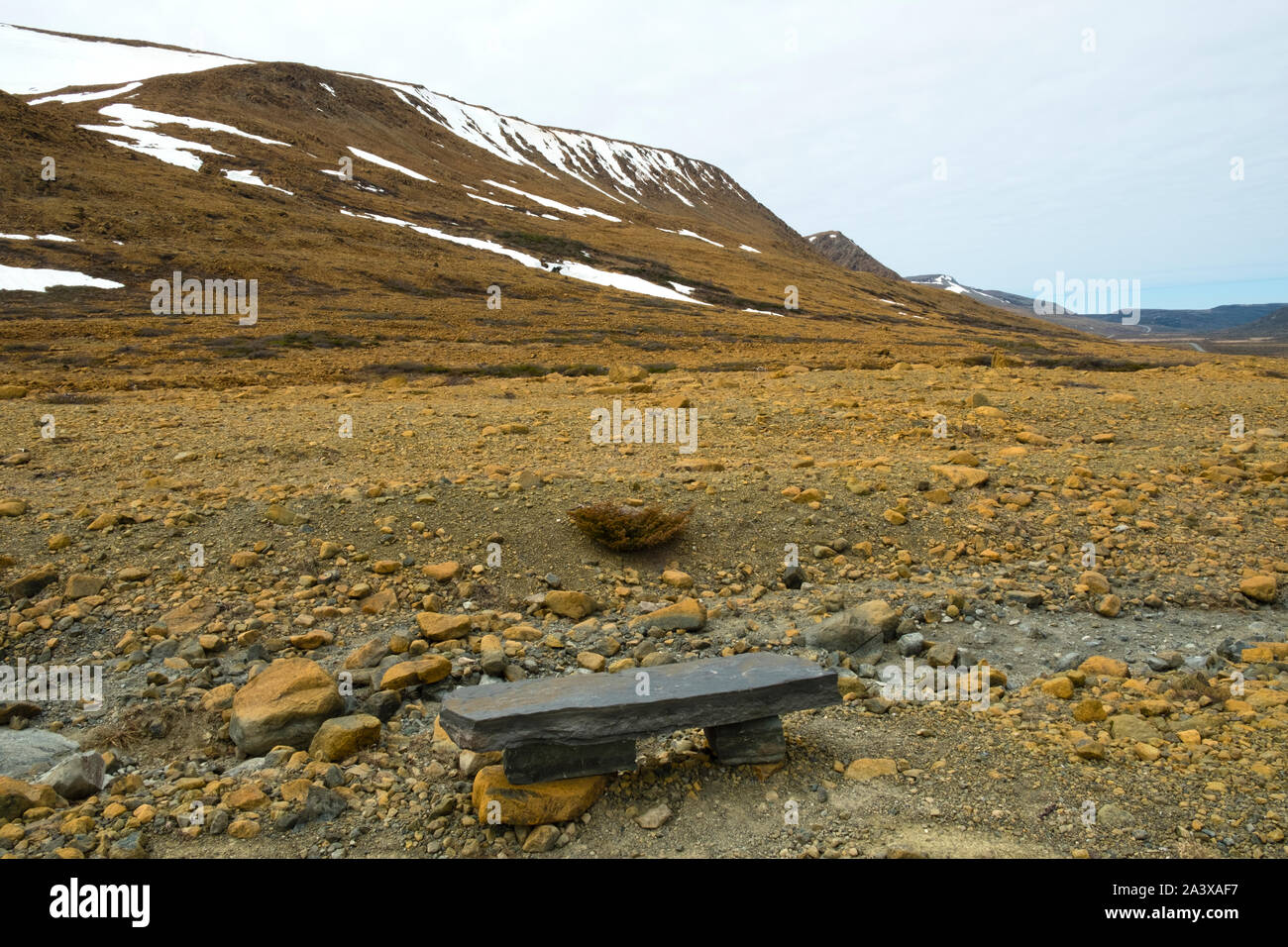 Tablelands im Gros Morne National Park, Neufundland Stockfoto