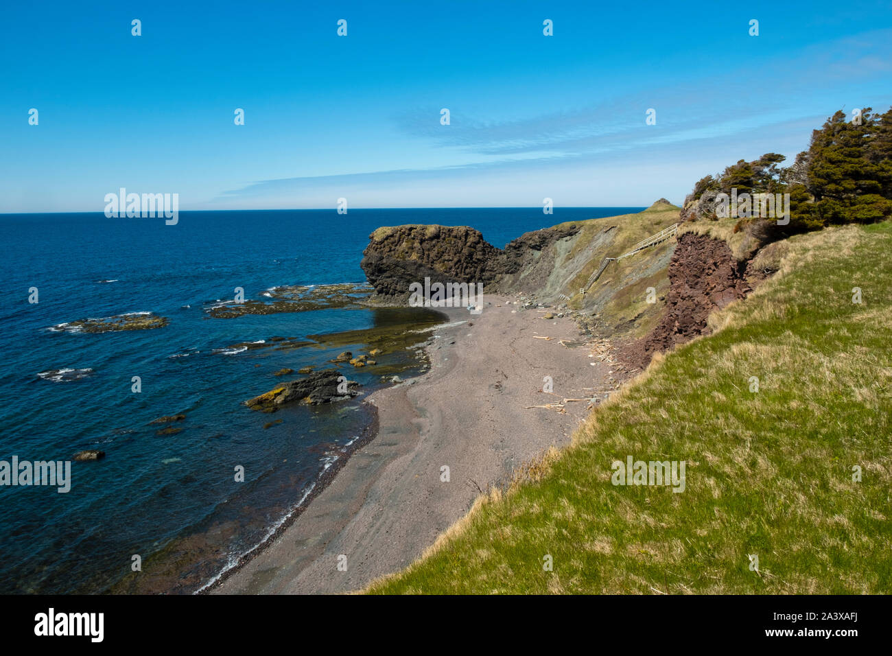 Küste am Ende der grüne Weg Gärten im Gros Morne National Park, Neufundland Stockfoto