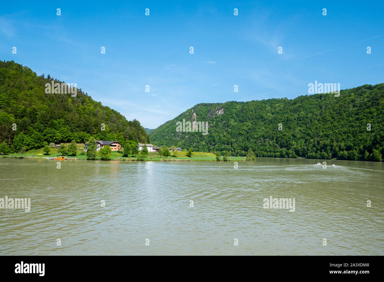 Schleifen im Donautal Stockfoto