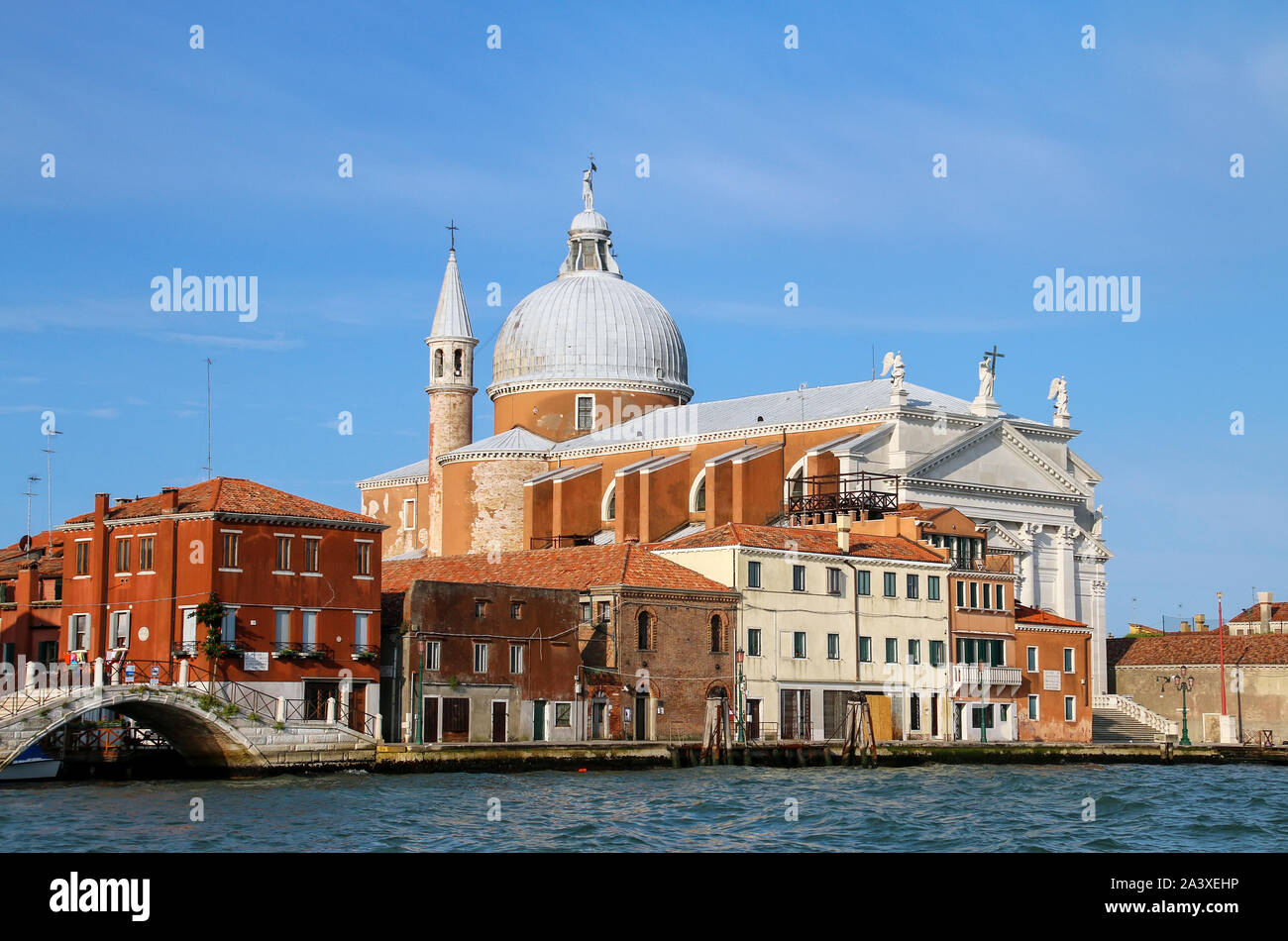 Basilika del Santissimo Redentore auf der Giudecca Insel in Venedig, Italien. Es entstand als eine Votivkirche danken Gott für die Befreiung der Stadt fr Stockfoto