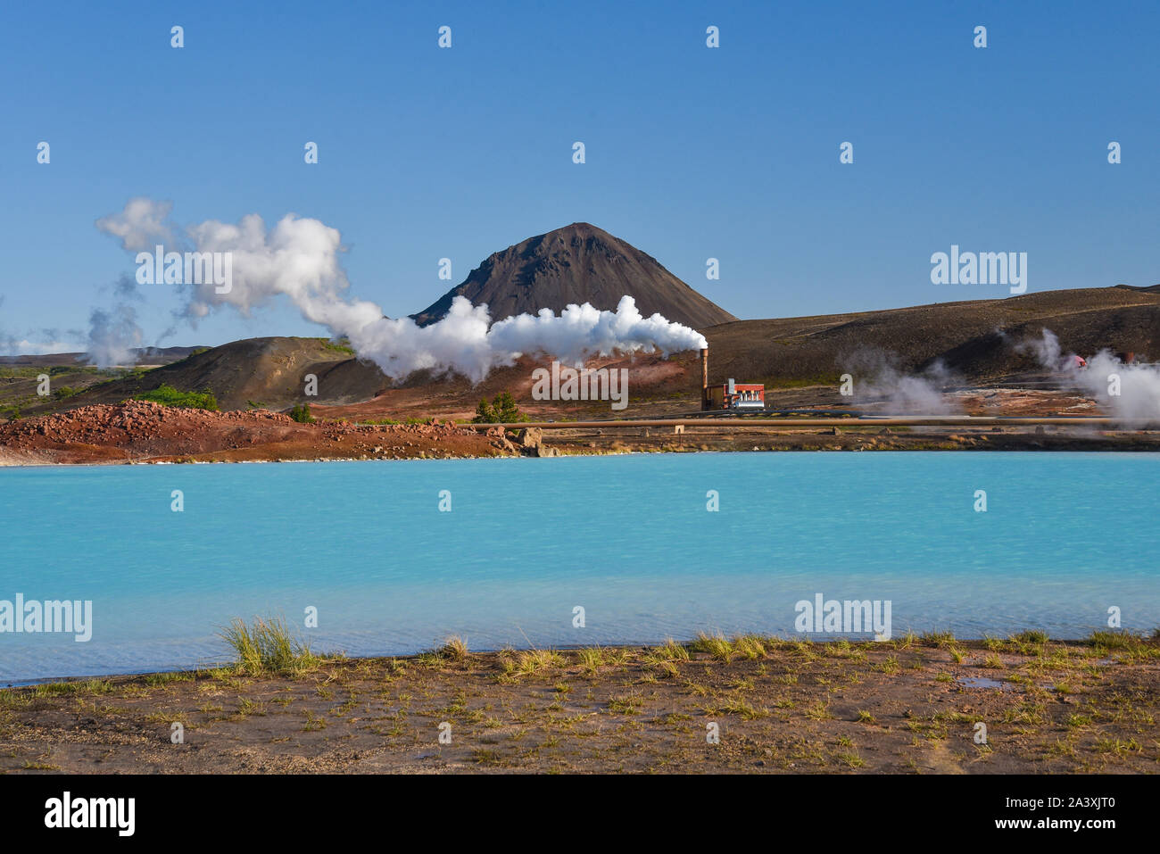 Bjarnarflag power station, Myvatn, Island Stockfoto