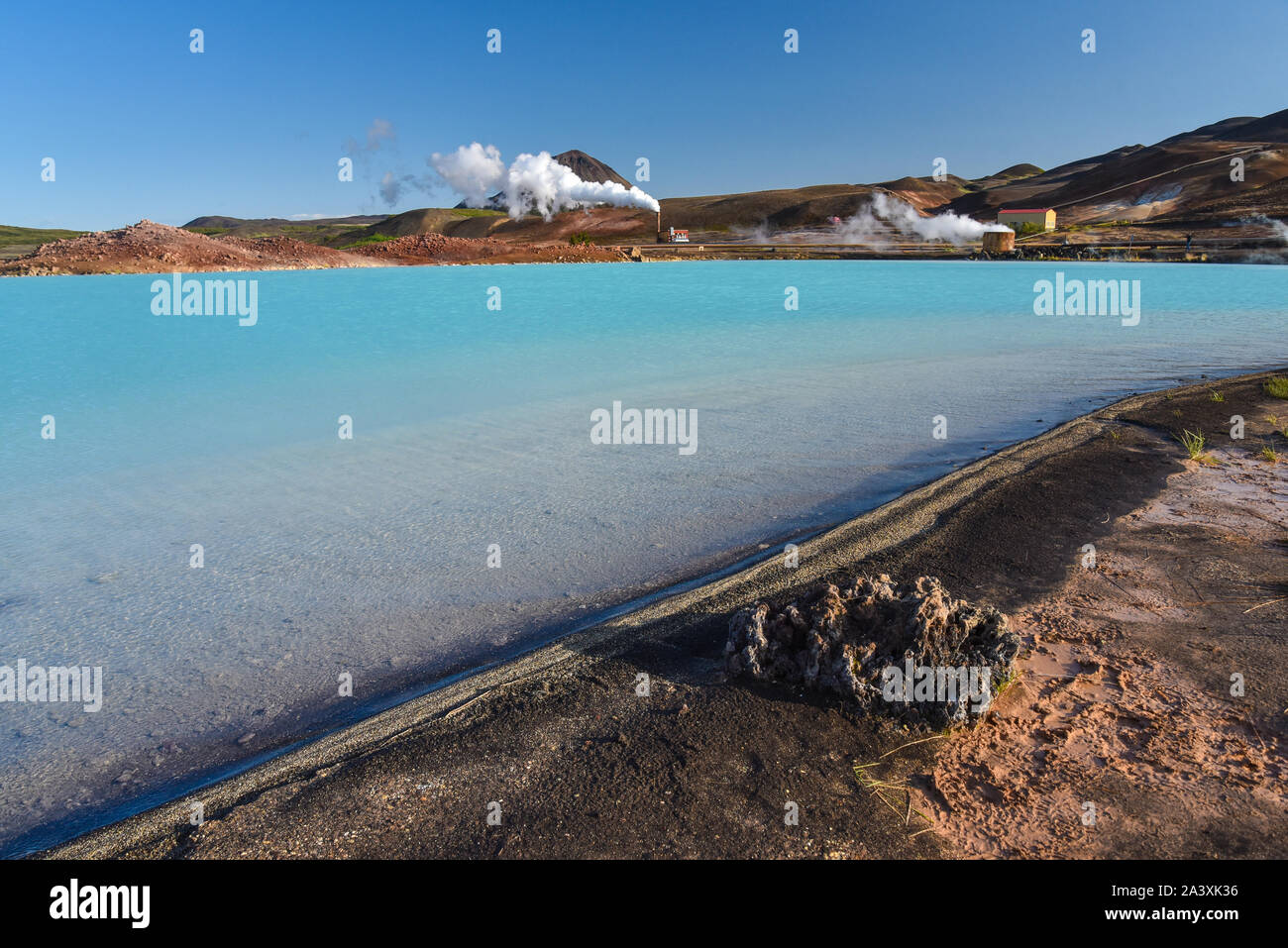 Bjarnarflag power station, Myvatn, Island Stockfoto